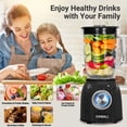 thumbnail image 5 of OMMO 1.5L Professional Blender for Kitchen, for Smoothies Frozen Drinks Ice Crush, Black, 5 of 8