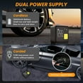 thumbnail image 3 of Portable Air Compressor Tire Inflator 12000mAh and Max 150PSI Air Pump for Truck Tires Dual Barrel Corded and Cordless, 3 of 7