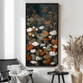 thumbnail image 4 of Large Framed Canvas Art for Living Room Wall Decor, Abstract Wildflowers Botanical Canvas Print for Bedroom Decoration - 60"x30" Black Framed, 4 of 6