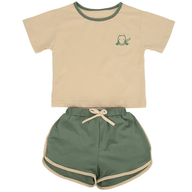 Camiseta de bebé, pantalones, traje infantil, camiseta de bebé encantadora, pantalones para nios peq LHCER No