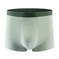 thumbnail image 1 of Calzones Para Hombre, Calzoncillos Cortos Transpirables Y Cómodos De Cintura Media, De Color Liso., 1 of 2