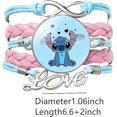 thumbnail image 2 of Twin Six Stith Ohana Bracelet Charm, Family Blue And Purple Leather Hand Chain Bracelets, Gifts For Women And Girls, 2 of 3