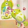 thumbnail image 2 of Dinosaur Ball Launcher Toy Green Plastic Catapult Game For Kids With 6 Balls Parent Child Interactive Skill Development, 2 of 8
