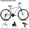 Hiland 26 27.5 Inch Mountain Bike, Mens Womens MTB with 21 Speeds, High