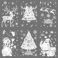 thumbnail image 4 of Pegatina navideña de copos de nieve para ventana, calcomanía de pared para escaparate del hogar, Papá Noel, alce, muñeco de nieve, 2024, 4 of 4