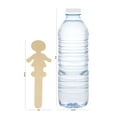 thumbnail image 4 of Wooden People-shaped Popsicle Sticks, 5 Inches High with a 2-1/2 inch Base, Pack of 1000 Girl-shaped Craft Sticks, by Woodpeckers, 4 of 6
