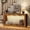 Brown, variant on Walsunny Farmhouse Console Table, Solid Wood Scalloped Console Table, Wavy Edge Entryway Table with Storage & Lights, Sofa Side Table for Hallway Living Room