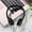Black, variant on Headphones, Over-Ear Wired Headphones, Foldable Stereo Sound Headsets, 3.5mm Jack