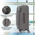 thumbnail image 4 of Travelpro Platinum Elite Softside Expandable Luggage, 8 Wheel Spinner Grey 25in, 4 of 8