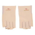 thumbnail image 4 of Guantes De Protección, Guantes De Manicura Sin Dedos Elásticos Transpirables De Fibra De Algodón, Con Extensión De Muñeca Para Secador De Lámpara Ligera Y Manicura De Gel, 4 of 7
