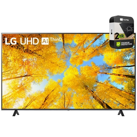 LG 75UQ7590PUB 75 Inch HDR 4K UHD Smart TV 2022 Bundle with 2 YR CPS Enhanced Protection Pack