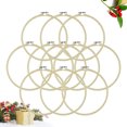 thumbnail image 2 of MasteelfCA 12PCS Bamboo Embroidery Adjustable Circle Frame DIY Craft Cross Stitch Chinese Traditional Sewing Manual Tool (25CM), 2 of 7