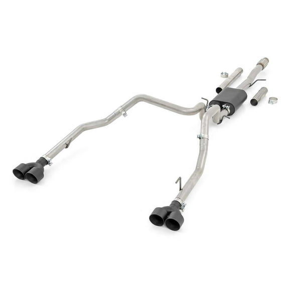Rough Country Dual Cat-Back Exhaust for 19-23 Chevy/GMC 1500