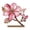 E, variant on 2D Acrylic Floral Decor With Stained Glass Design Elegant Desktop Accent For Tabletop Display And Floral-Inspired Home Decoration