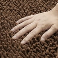 thumbnail image 6 of PULLIMORE Soft Microfiber Shaggy Non-Slip Bathroom Shower Rugs Carpet Machine-Washable Water Absorbent Bath Mat "Brown", 6 of 10