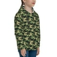 thumbnail image 3 of Kdxio Camouflage Dinosaur Pattern Boys Athletic Unisex Boys Girls Hoodie with Pocket Sweatshirts-Small, 3 of 6