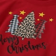 thumbnail image 3 of Christmas Family Matching Fashion Warm Outfits Christmas Tree Print Loose Pullover Tops Loungewear Skin-Friendly, 3 of 6