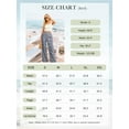 thumbnail image 4 of Womens Casual Wide Leg Pants High Waisted Button Down Straight Long Trousers Palazzo Pants, 4 of 7