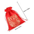 thumbnail image 4 of unbranded 4Ud Bolsas De Rojo Con Cordón Para Dulces Y Regalos Con Símbolos De, 4 of 6