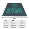 thumbnail image 6 of Shooter Game over Throw Blanket, Fluffy Soft Cozy Blanket Flannel Plush Microfiber Couch Throw, 50"x40", 6 of 8