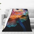 thumbnail image 1 of Balery Bioluminescent Underwater Flower Manta de Felpa Suave y Acogedora – Cobija de Franela Aterciopelada para Cama, Lavable y Cálida para Sofá, Mascotas, Transpirable-60"x50", 1 of 7