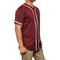 thumbnail image 2 of Lappel Men's Baseball Button Down Jersey College Sports Team Uniforms Hipster Shirts Made in USA, 2 of 4