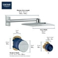 thumbnail image 4 of Grohe 26504000 Rainshower 310 SmartActive Cube Shower Head Set 2 Sprays, 4 of 5