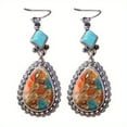 thumbnail image 2 of 2Pair  Fashion Vintage Earrings Turquoise Earrings Bohemian Earrings Jewelry Women's Earrings Jewelry Birthday Gifts, 2 of 5