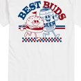 thumbnail image 3 of Instant Message - Best Buds Burger & Beer Short Sleeve Graphic T-Shirt, 3 of 6