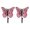 Pink, variant on Decorative Iron Butterfly Wall Hanger With Hand Painted Finish For Home