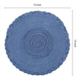 thumbnail image 3 of Unique Bargains Rustic Placemats Set of 6 Placemats Kitchen Table Mat Blue, 3 of 6
