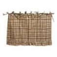 thumbnail image 2 of MInHoues Farmhouse Plaid Oven Skirt Curtain, 23.6x17.7 Inch Ruffled Gingham Decorative Appliance Cover, Handmade Kitchen Curtain for Oven, Dishwasher & Washing Machine, Hides Clutter(Brown), 2 of 8