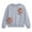 Gray, variant on Kids Teddy Bear Sweatshirt Long Sleeve Crewneck Pullover Top for Girls Boys Age 2-14 Years Cute Casual Fall Winter Clothes