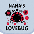 thumbnail image 4 of Inktastic Valentine's Day Nana's Lovebug Boys or Girls Baby Bib, 4 of 4