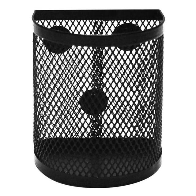 Magnetic Pencil Holder Mesh Basket Desktop Container for Locker Sundries Pen semicircle