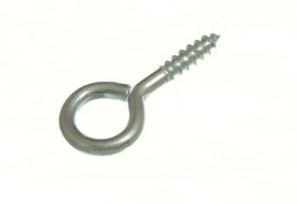 50 of Picture Frame Screw in Eye 19Mm X 2Mm Np Nickel Plated Steel 