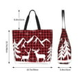 thumbnail image 5 of Kdxio Christmas Buffalo Plaid Casual Tote Bags Women Big Capacity Shoulder Bag for Women Travel Shoulder Bags Handbags, 5 of 8