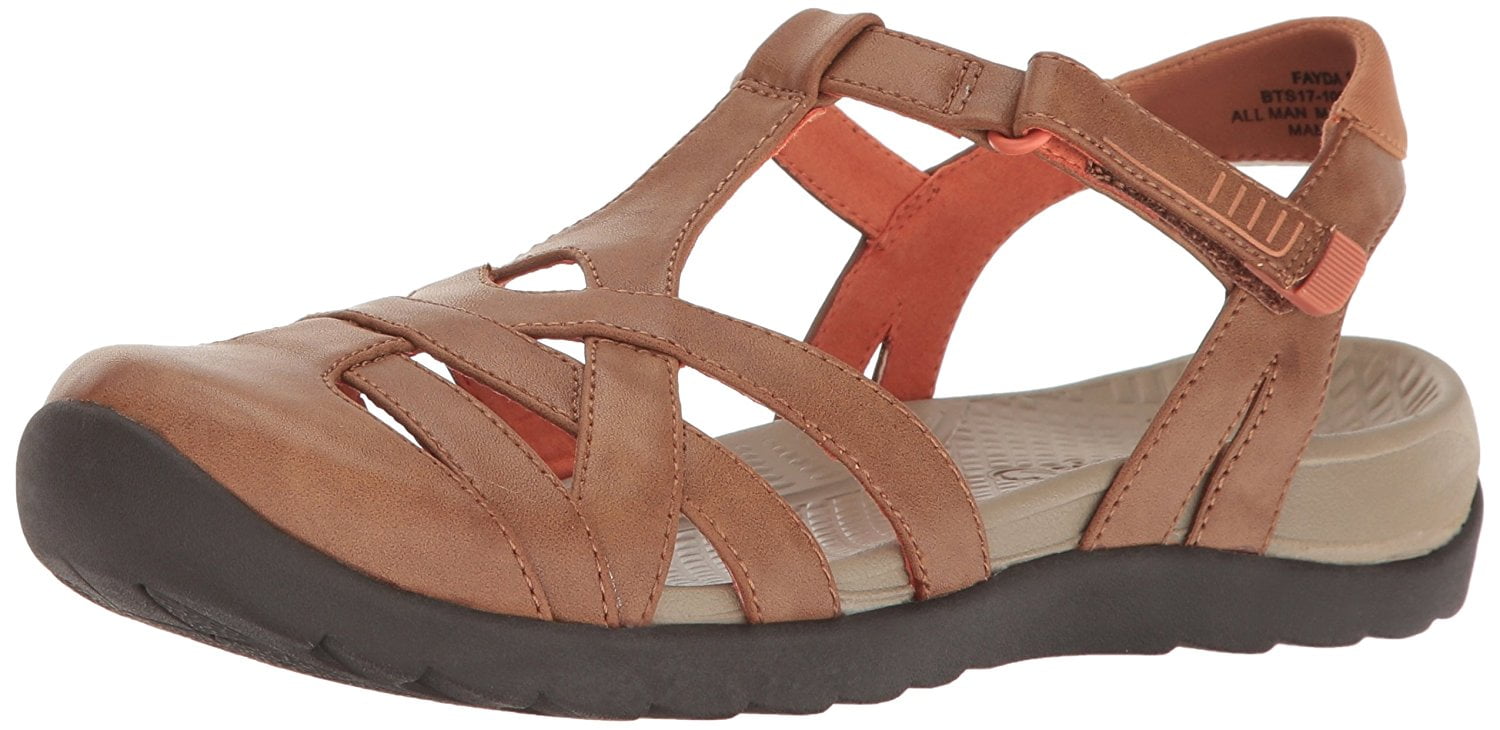 Bare Traps Womens Fayda Closed Toe Walking Strappy Sandals Platform Height Walmart