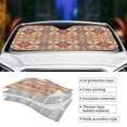 thumbnail image 5 of Disketp Windshield Sun Shade, Car Sun Shade For Front Window Traditional Tribal Aztec Sunshades Sun Visor Protector Blocks Uv Rays Foldable, 5 of 9