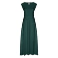thumbnail image 3 of Dresses for Women 2023 Mode d'Été Femmes Bretelles Camisole Solide Col Rondpullover Robe Parti Dresses for Women Élégant Chic sur l'Autorisation, 3 of 4
