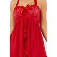 thumbnail image 6 of Just Sexy Lingerie Flyaway Babydoll with Lace, Women's Lingerie Set, 6 of 7