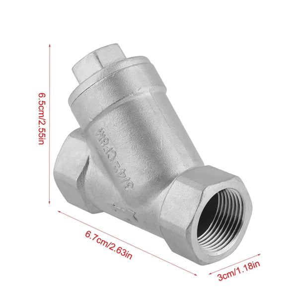 Filtro Tipo y de acero inoxidable para agua, filtro en y de 3/4, Accesorio de tubería para Agua, acita, gas, Rosca DN20 PT, Accesorios de Tubería de Filtro de Bomba Con Filtro
