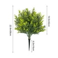 thumbnail image 3 of 26 Inch Artificial Cedar Topiary Ball Trees - UV Resistant Faux Plants with Ground Spike for Garden & Front Porch Decor(Coral pine), 3 of 6