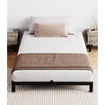 thumbnail image 4 of 6" Twin Metal Bed Frame with Under Bed Storage, Heavy Duty Platform Bed with Steel Slats Support, Noise-Free Mattress Foundation, No Box Spring Needed, Easy Assembly, Black, 4 of 7
