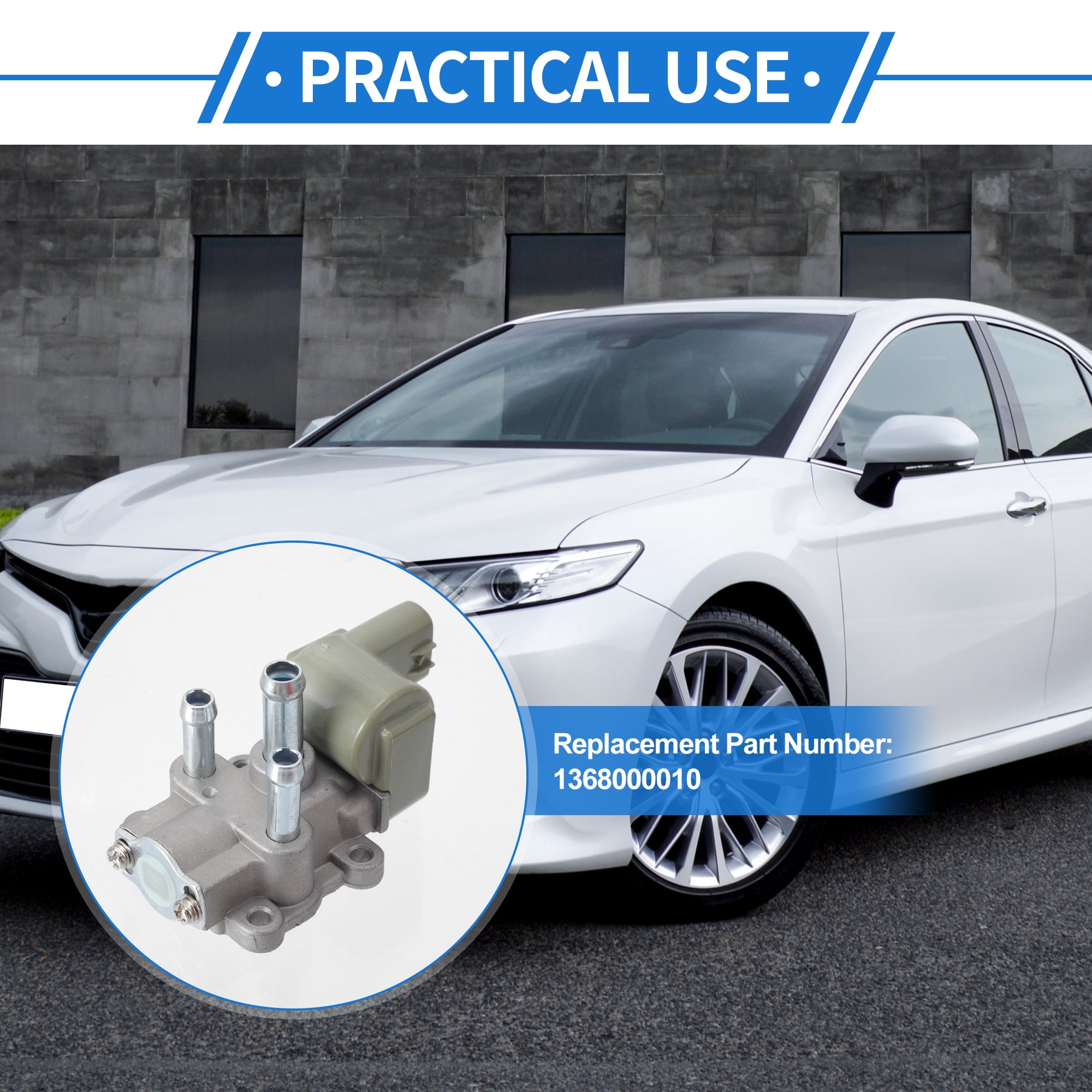 Unique Bargains Car Idle Air Control Valve for Toyota Camry 1987-1991 Replace No.1368000010 IACV Idle Motor Idle Air Control Valve for Stable Engine Operation