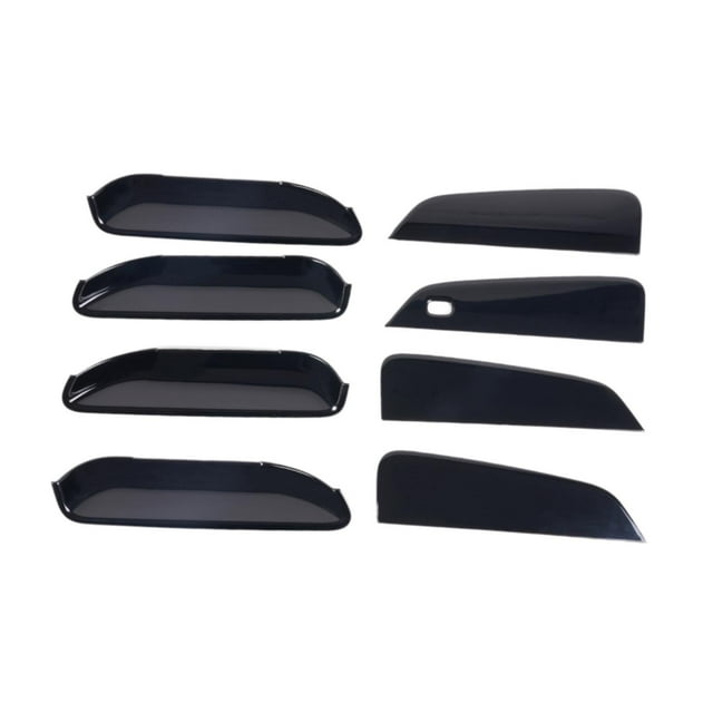 8 pegatinas para manijas de puertas de coche, película protectora para manijas de puertas de coche, pegatinas protectoras antiarañazos para Seagull Negro