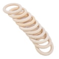 thumbnail image 1 of Wooden Craft Ring, Wooden Rings Smoothly Appearance Handmade Robust 10Pcs  for Pendant Jewelry Production, 1 of 7