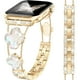 thumbnail image 1 of Correa para Apple Watch MOINSPIRE Bling Diamond Clover para mujer, dorada, 1 of 8