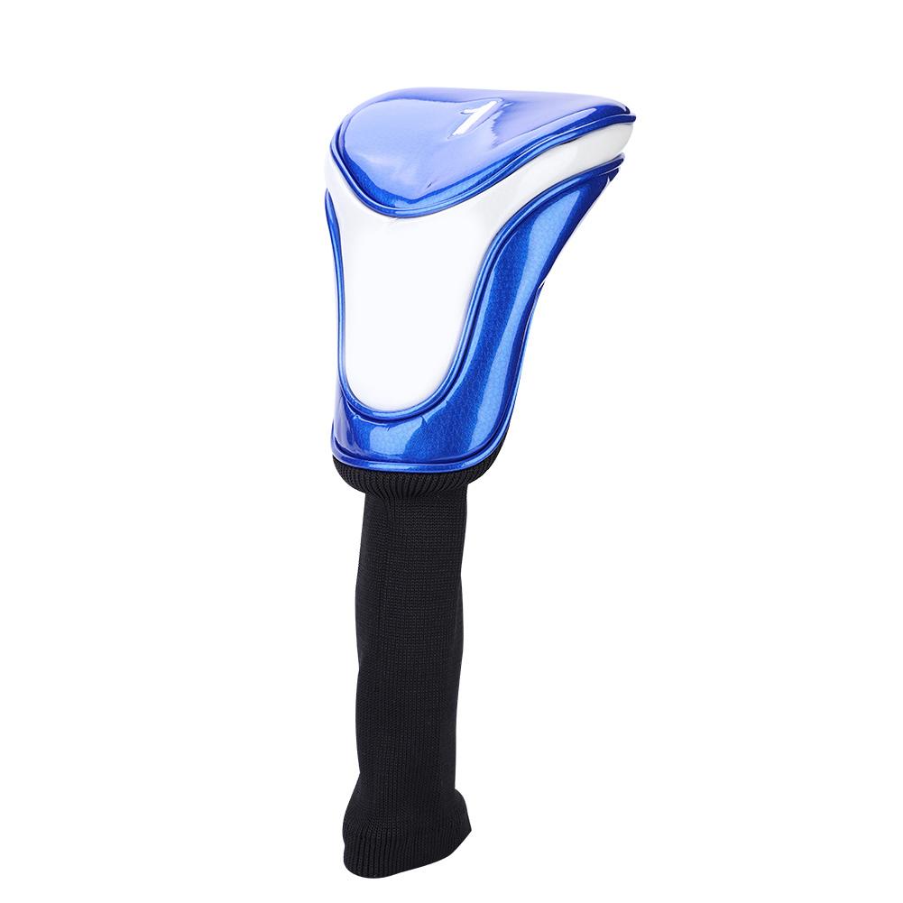 Kritne Blue PU & Elastic Cotton Golf Club Driver Headcovers Head Cover