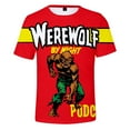 thumbnail image 2 of Werewolf by Night  Merch O-neck T-shirt Women Men Short Sleeve Casual Daily Tee 3D Clothes, 2 of 5